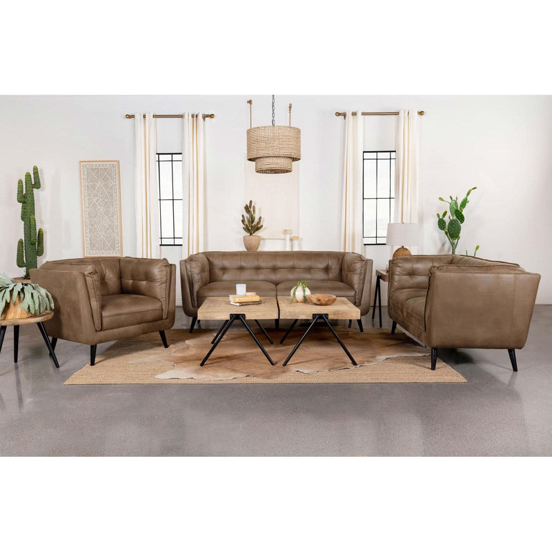 Coaster Furniture Thatcher 509421-S3 3 pc Living Room Set IMAGE 1