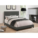 Coaster Furniture Boyd 350061KW Upholstered California King Panel Bed - Charcoal IMAGE 1