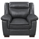 Coaster Furniture Arabella 506593 Upholstered Padded Arm Accent Chair - Grey IMAGE 2