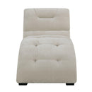 Elements International Dominick UDK1745110E Chaise - Amigo Linen IMAGE 2