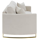 Coaster Furniture Corliss 508821 Upholstered Curved Track Arm Sofa - Beige IMAGE 7