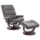 Parker Living Knight Swivel Leather Match Recliner with Wall Recline MKNI