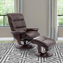 Parker Living Knight Swivel Leather Match Recliner with Wall Recline MKNI