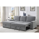 Homelegance Morelia 9468DG*2LC2R 2 pc Sectional with Pull-out Bed and Left Chaise with Hidden Storage IMAGE 8
