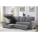 Homelegance Morelia 9468DG*2LC2R 2 pc Sectional with Pull-out Bed and Left Chaise with Hidden Storage IMAGE 9