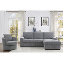 Homelegance Morelia 9468DG*2RC2L 2 pc Sectional with Pull-out Bed and Right Chaise with Hidden Storage IMAGE 7