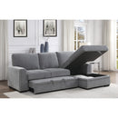 Homelegance Morelia 9468DG*2RC2L 2 pc Sectional with Pull-out Bed and Right Chaise with Hidden Storage IMAGE 9