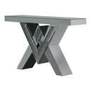 Coaster Furniture Taffeta 723449 V-shaped Mirrored Entryway Console Table - Silver IMAGE 1