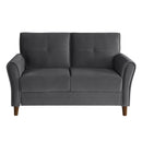 Homelegance Dunleith Stationary Fabric Loveseat 9348GRY-2 IMAGE 1