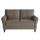 Homelegance Dunleith Stationary Fabric Loveseat 9348BRW-2 IMAGE 1