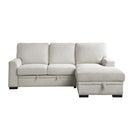 Homelegance Morelia 9468BE*2RC2L 2 pc Sectional with Pull-out Bed and Right Chaise with Hidden Storage IMAGE 1