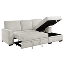 Homelegance Morelia 9468BE*2RC2L 2 pc Sectional with Pull-out Bed and Right Chaise with Hidden Storage IMAGE 6