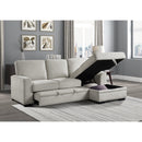Homelegance Morelia 9468BE*2RC2L 2 pc Sectional with Pull-out Bed and Right Chaise with Hidden Storage IMAGE 9