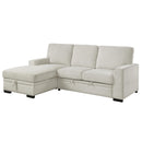 Homelegance Morelia 9468BE*2LC2R 2 pc Sectional with Pull-out Bed and Left Chaise with Hidden Storage IMAGE 2