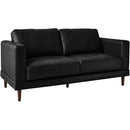 Elements International Hampton Loveseat in Fiero Black IMAGE 1