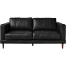 Elements International Hampton Loveseat in Fiero Black IMAGE 2