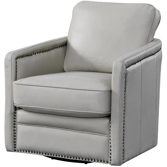Leather Italia USA Alto Swivel Leather Chair 1669-N1026S-01177135 IMAGE 1