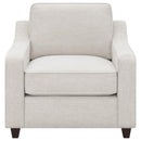 Coaster Furniture Christine 552063 Upholstered Sloped Arm Accent Chair - Beige IMAGE 2