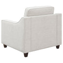 Coaster Furniture Christine 552063 Upholstered Sloped Arm Accent Chair - Beige IMAGE 5