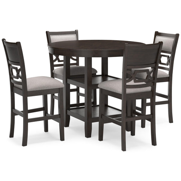 Signature Design by Ashley Langwest 5 pc Counter Height Dinette D422-223 IMAGE 1