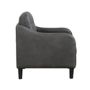 Homelegance Mallory Stationary Fabric Chair 9489GRY-1 IMAGE 3