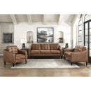 Homelegance Mallory Stationary Fabric Loveseat 9489BRW-2 IMAGE 5