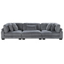 Homelegance Traverse Stationary Fabric Sofa 8555GY-3* IMAGE 1
