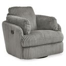 Signature Design by Ashley Tie-Breaker Swivel Glider Fabric Recliner 9490361 IMAGE 1