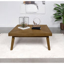 Coaster Furniture Westerly 707798 Square Wood Coffee Table With Diamond Parquet - Walnut IMAGE 2