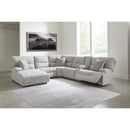Signature Design by Ashley Acklen Place 93605S2 6 pc Power Reclining Sectional with Chaise IMAGE 2