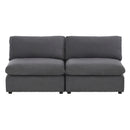 Homelegance Guthrie 9546GY-2AC* Armless Love Seat IMAGE 1