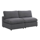 Homelegance Guthrie 9546GY-2AC* Armless Love Seat IMAGE 2