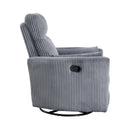 Homelegance Traverse 8555GY-1SW Swivel Glider Reclining Chair IMAGE 4