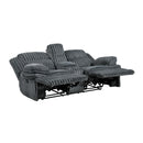Homelegance Goodland 9577DG-2 Double Reclining Love Seat with Center Console IMAGE 4