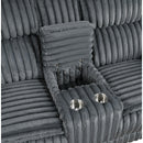 Homelegance Goodland 9577DG-2 Double Reclining Love Seat with Center Console IMAGE 5