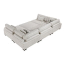 Homelegance Tinley 9555BEG*62CR3ACOT 6 pc Modular Sectional with Ottoman IMAGE 12