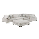 Homelegance Tinley 9555BEG*53CRACOT 5 pc Modular Sectional with Ottoman IMAGE 1