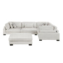 Homelegance Tinley 9555BEG*53CRACOT 5 pc Modular Sectional with Ottoman IMAGE 3