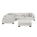 Homelegance Tinley 9555BEG*53CRACOT 5 pc Modular Sectional with Ottoman IMAGE 4