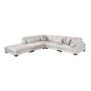 Homelegance Tinley 9555BEG*52CR2ACOT 5 pc Modular Sectional with Ottoman IMAGE 2