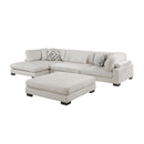 Homelegance Tinley 9555BEG*4CRACVCOT 4 pc Modular Sectional with Chaise and Ottoman IMAGE 2