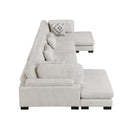Homelegance Tinley 9555BEG*42AC2VC 4 pc Modular Sectional with Chaise IMAGE 3