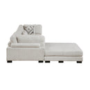 Homelegance Tinley 9555BEG*42CRACOT 4 pc Modular Sectional with Ottoman IMAGE 7