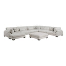 Homelegance Tinley 9555BEG*72CR3ACVCOT 7 pc Modular Sectional with Ottoman IMAGE 2