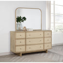 Coaster Furniture Kailani 225043M 9-Drawer Dresser and Mirror - Beige Oak IMAGE 9