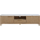Crown Mark Kara B1450-9 TV Stand - Cerused Natural IMAGE 2