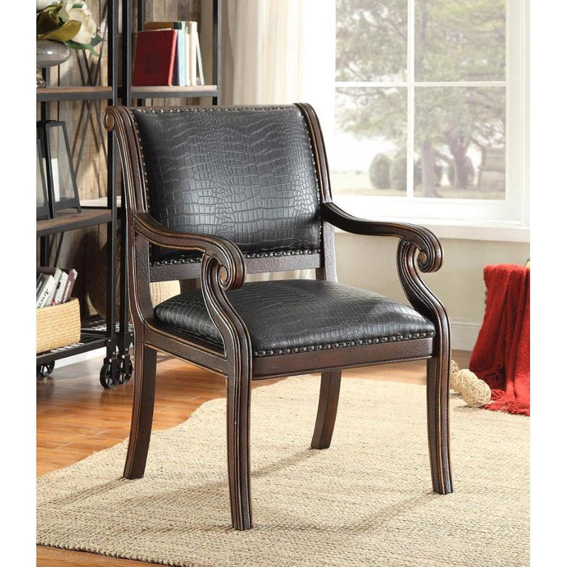 Coast to Coast Stationary Leather Accent Chair 94032 IMAGE 2
