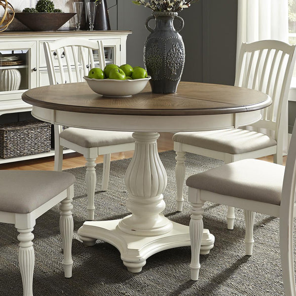 Liberty Furniture Industries Inc. Round Cumberland Creek Dining Table with Pedestal Base 334-CD-PDS IMAGE 1