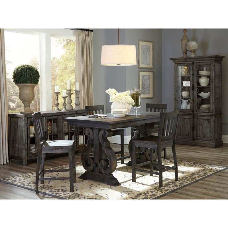 Magnussen Bellamy Counter Height Dining Table with Trestle Base D2491-42B/D2491-42T IMAGE 4