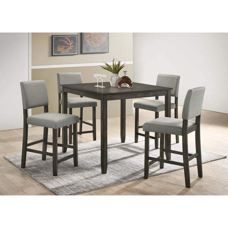 Crown Mark Derick 5 pc Counter Height Dinette 2708SET-GY IMAGE 1